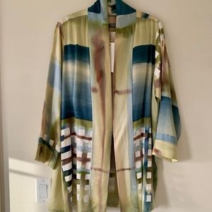 CAROL WALKER HAND PAINTED SILK JACKET—One of a Kind